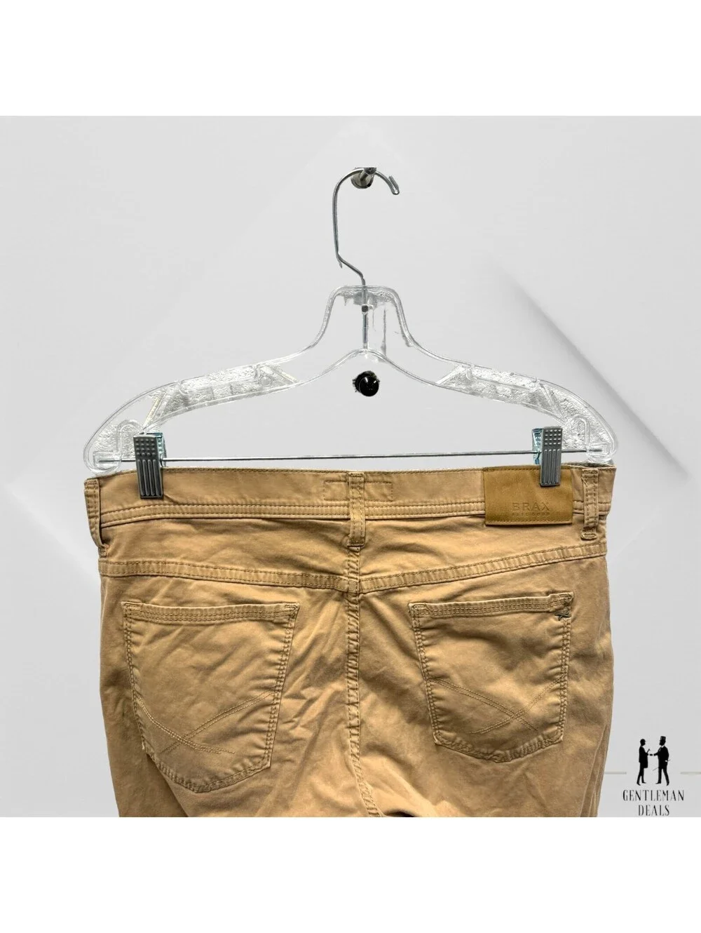 Brax Feel Marathon Cooper FA MT Flex Slim Fit Chino Pants Men's 48  32x31 Khaki